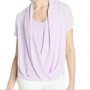 NYDJ Lilac Layered Blouse Medium
